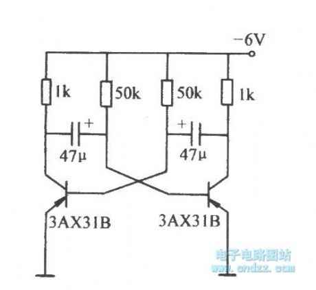 The low-frequency astable circuit