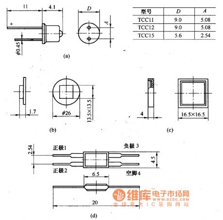 Tcc series silicon photocell appearance circuit