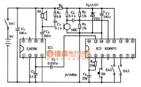 KD0071 IC Typical Application Circuit