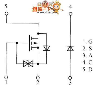 QS5U26 and QS5U28 internal circuit