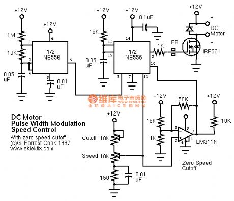 PWM micro-motor speed control circuit