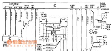 BENZ-560SEL automatic locking differential circuit