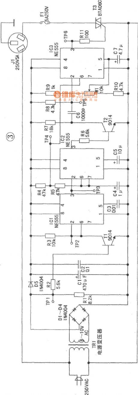 Silicon controlled zero-crossing trigger voltage regulator circuit