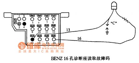 Benz LED light connection circuit
