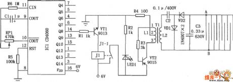 Batch-type cockroach killer circuit