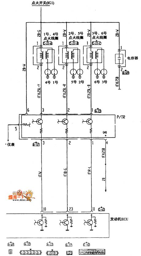 ChangFeng LieBao SUV 6G72 engine ignition system circuit