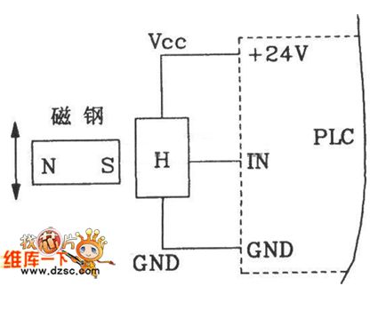 Hall proximity switch CNC machine tool PLC circuit
