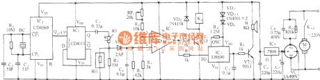 The humidity detection and auto ventilation equipment circuit MS01-A