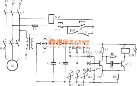 thermal electric resistor block protection circuit