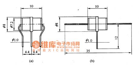 Three-Pole Gas Discharge Tube Shape Circuit