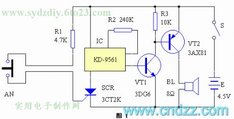 The precious electric appliance burglarproof alarm circuit