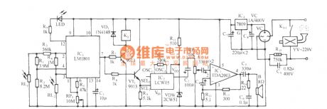 The light sensitive high power fire alarm circuit (LM1801)