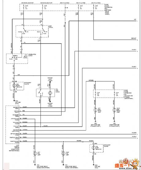BMW (without the DRL1) headlamp circuit