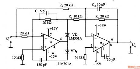AC / DC conversion circuit composed of LM3O1A