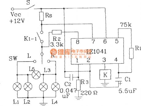 The improved car steering alarm integrated application circuit of LZ1041