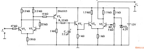 Frequency / voltage conversion circuit composed of transistor