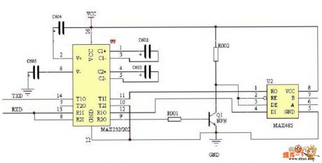 RS232-485 conversion circuit
