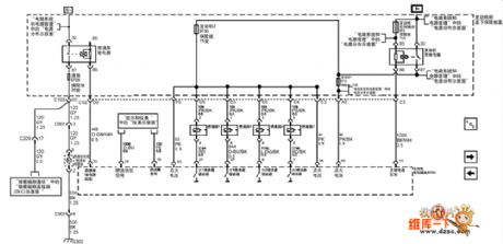 Epica engine control system-fuel control-fuel pump control and injector circuit