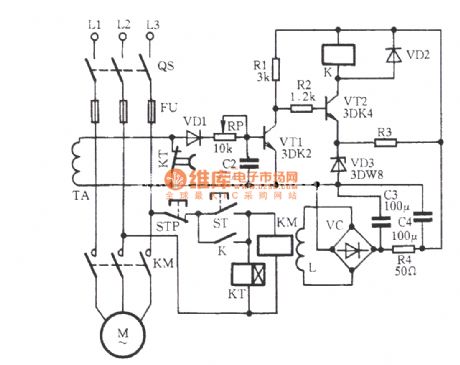 Zero sequence current phase protection circuit