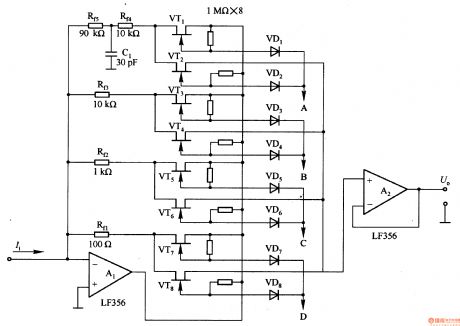 Current / voltage conversion circuit composed of FET