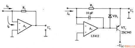 Current / voltage basic conversion circuit composed of operational amplifier