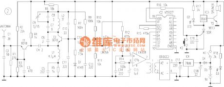 The domestic wireless burglarproof alarm circuit