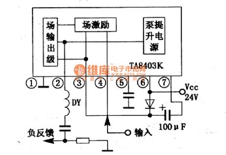 TA8403K field scanning output IC
