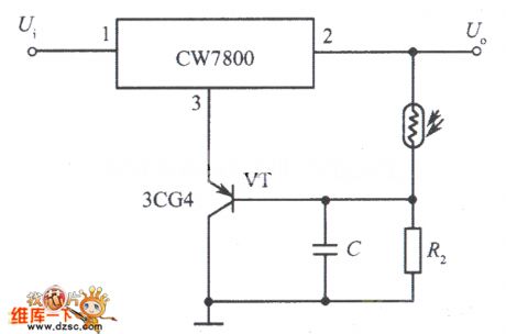 Light control integrated voltage stabilization power supply circuit (2)