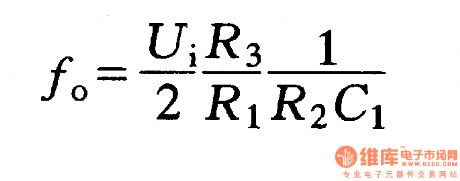 Voltage / frequency conversion circuit composed of LM311