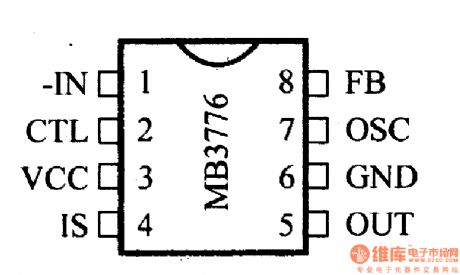 Regulator, DC-DC power supply monitor pin, main features MB3776 and other control circuit