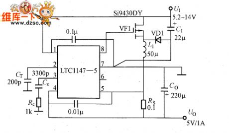 LTC1147 basic application circuit