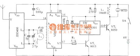 The bike burglarproof alarm circuit