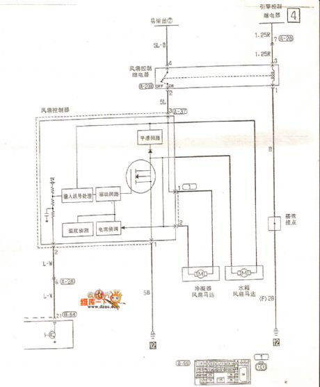 Southeast soveran (Mitsubishi Space) manual air conditioning circuit (4)