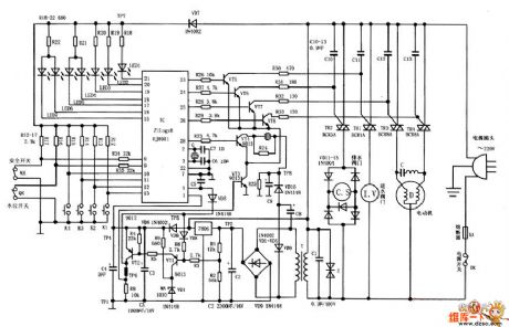 Goldfish XQB30-21S washing machine circuit principle diagram