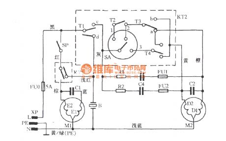 Rongshida XPB50-l88S tube washing machine circuit