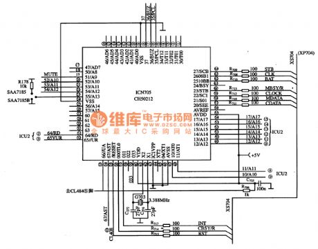 CH50212 Single-Chip Micro-Computer Integrated Circuit