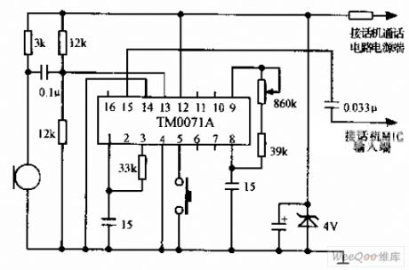 Telephone diacritical transponder circuit
