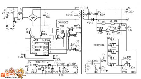 FA550O switching power supply circuit