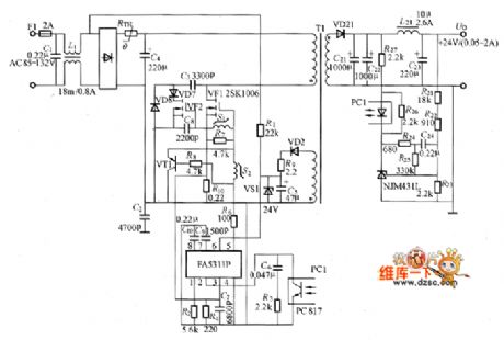 soft switching power supply circuit with fixed frequency