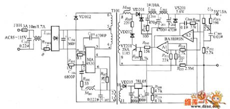 power supply circuit with 5V/15A design output