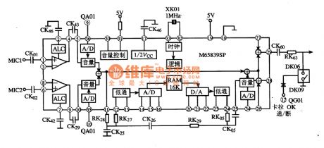 M658395P Digital Time-Delay Reverb Integrated Circuit