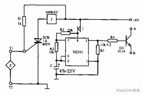 Telephone burglar alarm circuit