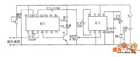 Bearing fault detector circuit diagram 1