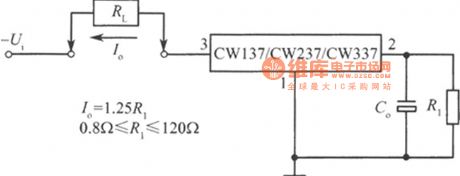Constant current power supply circuit made by CW137／CW237／CW337