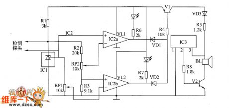 Adobe moisture detector circuit diagram 2