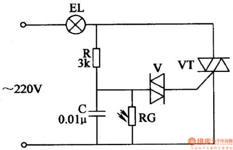 Light-operated moth-killing lamp