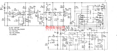 Electric fan infrared remote control speed control switch circuit