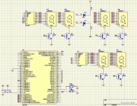 VRS51L3074 one of electronic clock design circuit diagram