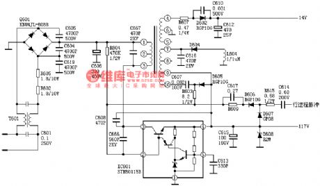 SONY KV2184 Power Supply Circuit