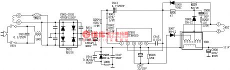 STR6020 Power Supply Circuit